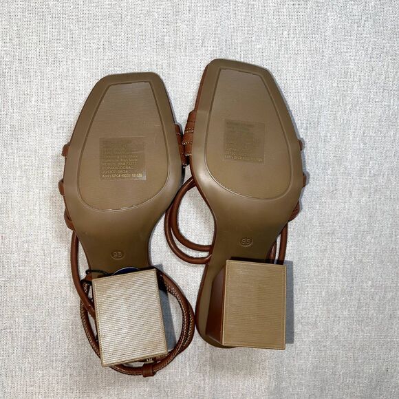 Apt 9 | NIB Cognac Lopaka Strappy Block Heels | 9.5 - Picture 10 of 14